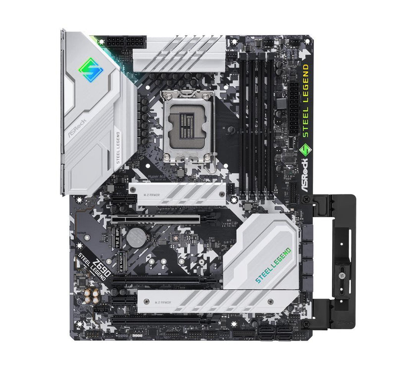 ASRock Z690 Steel Legend LGA 1700 (14th,13th,12th Gen) Intel Z690 SATA 6Gb/s DDR4 ATX Intel Motherboard