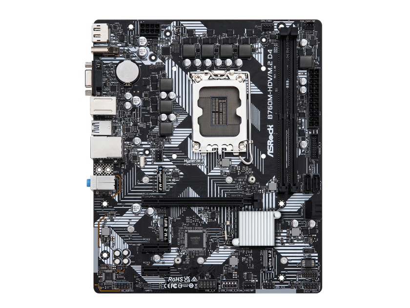 ASRock B760M-HDV/M.2 LGA 1700 DDR4 Micro ATX Motherboard