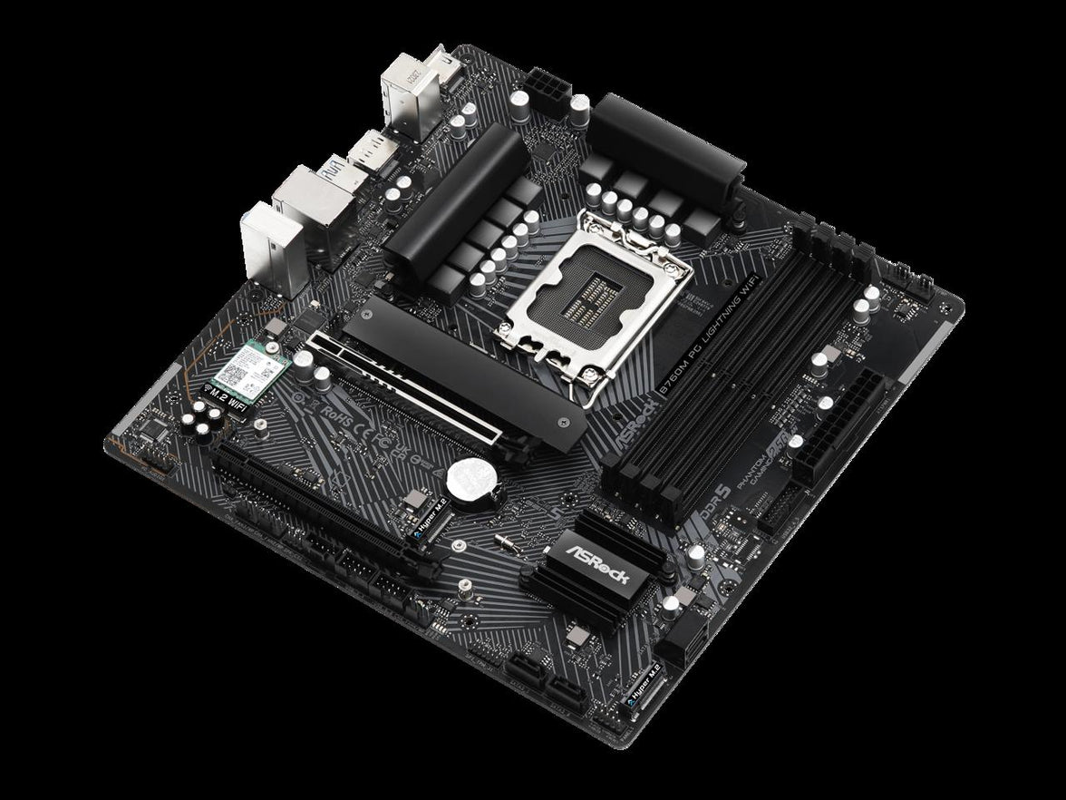 ASRock B760M PG Lightning WiFi LGA 1700 Intel B760 Micro ATX Motherboard