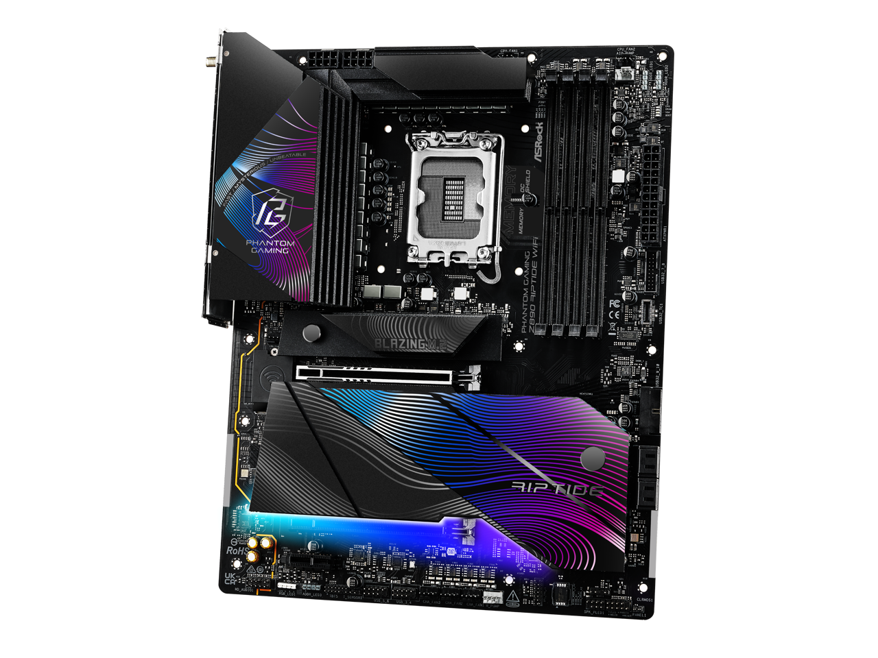 ASRock Z890 Riptide WiFi LGA 1851 Intel Z890 SATA 6Gb/s ATX Motherboard