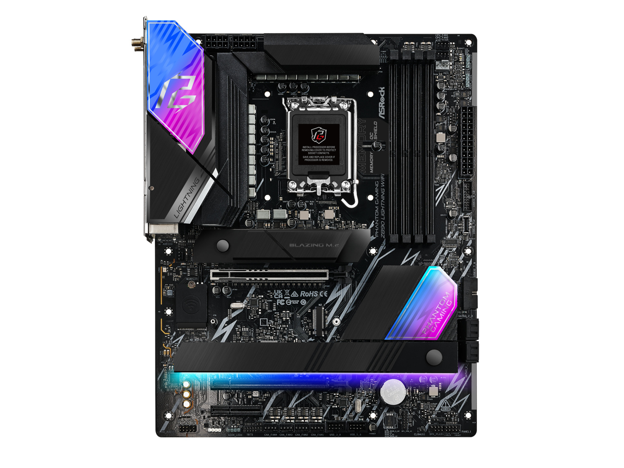 ASRock Z890 Lightning WiFi LGA 1851 Intel Z890 SATA 6Gb/s ATX Motherboard