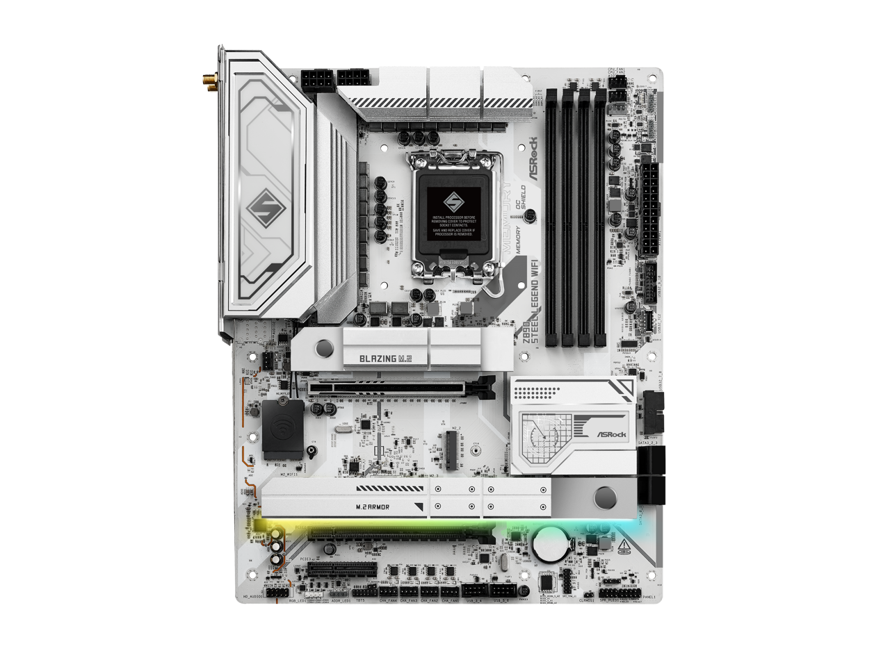 ASRock Z890 Steel Legend WiFi LGA 1851 Intel Z890 SATA 6Gb/s ATX Motherboard