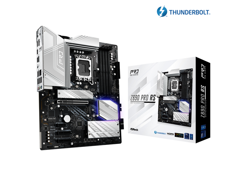 ASRock Z890 Pro RS LGA 1851 Intel Z890 SATA 6Gb/s ATX Motherboard