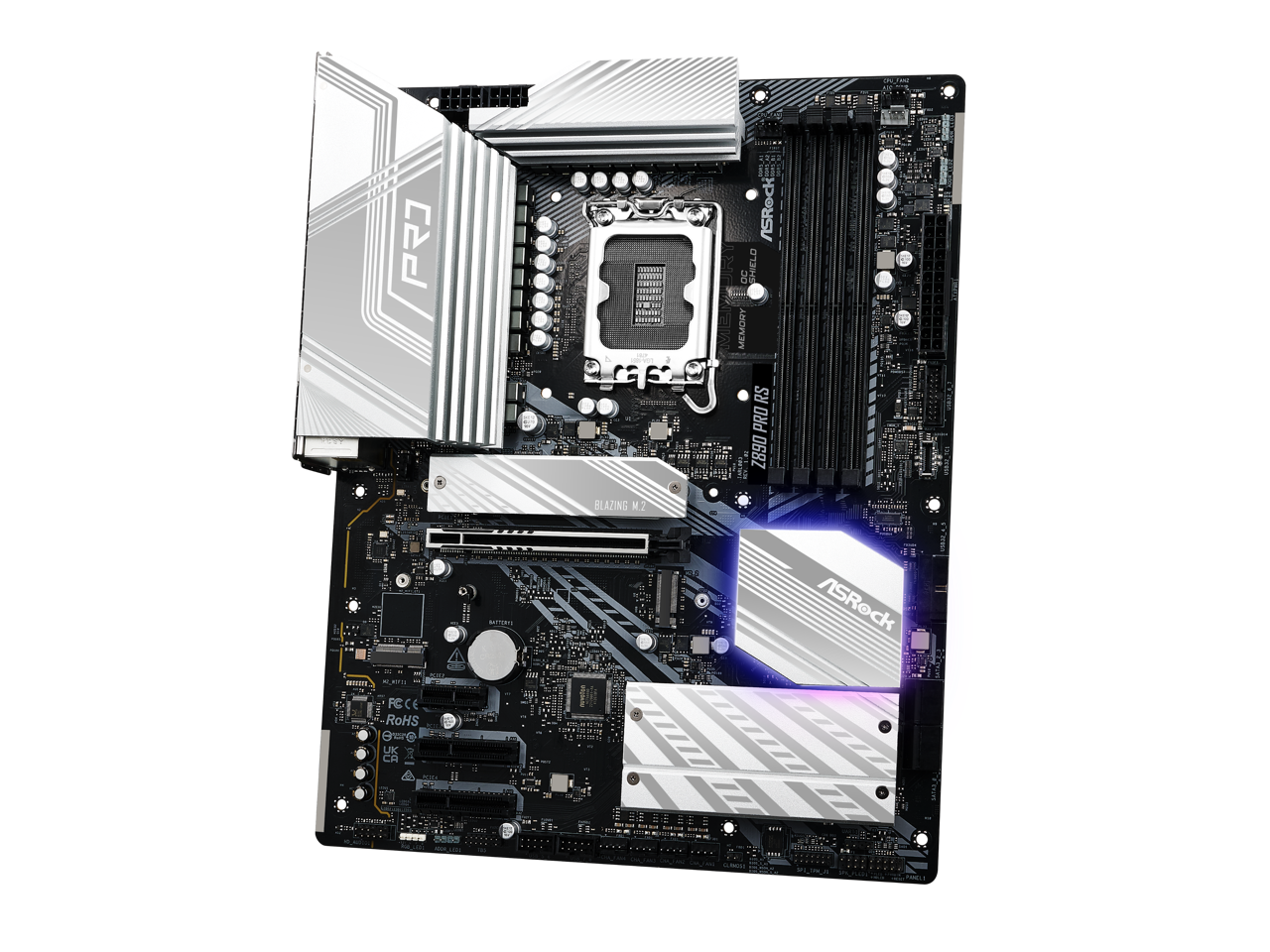 ASRock Z890 Pro RS LGA 1851 Intel Z890 SATA 6Gb/s ATX Motherboard