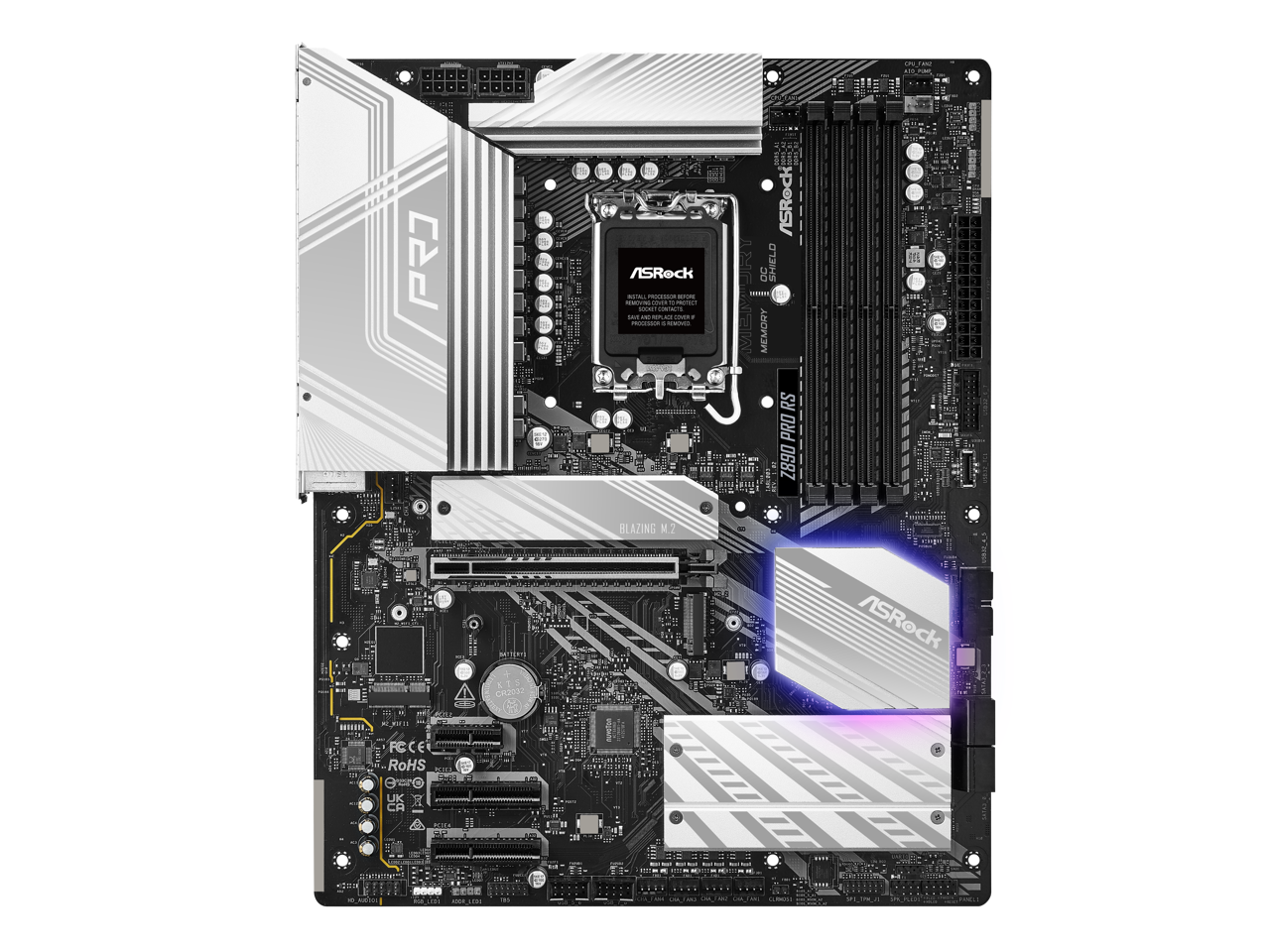 ASRock Z890 Pro RS LGA 1851 Intel Z890 SATA 6Gb/s ATX Motherboard