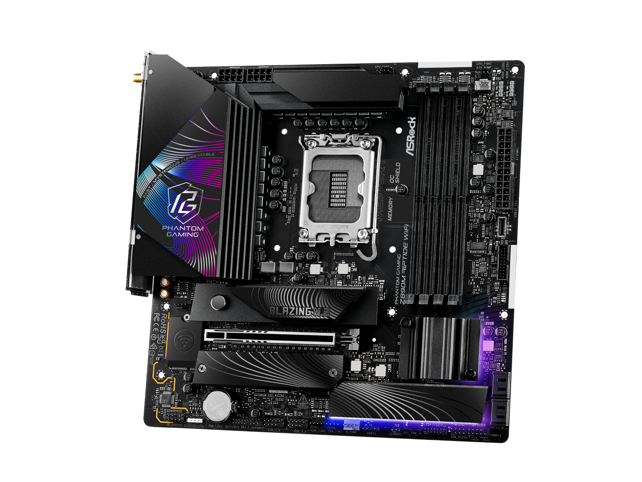 ASRock Z890M Riptide WiFi LGA 1851 Intel Z890 SATA 6Gb/s Micro ATX Motherboard