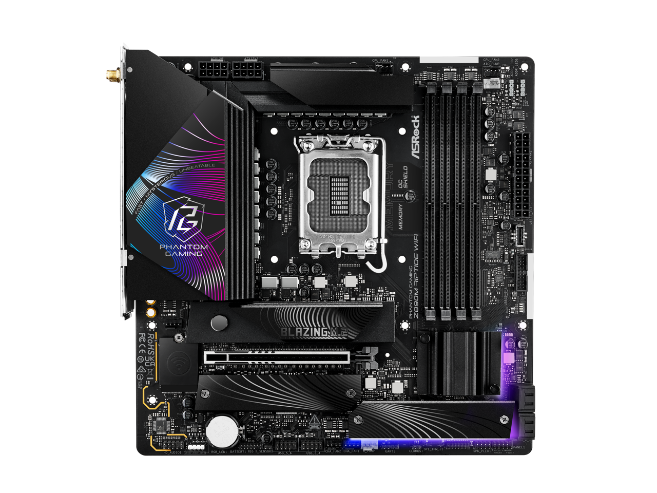 ASRock Z890M Riptide WiFi LGA 1851 Intel Z890 SATA 6Gb/s Micro ATX Motherboard