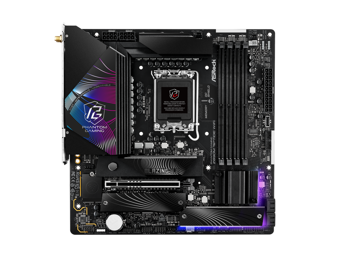 ASRock Z890M Riptide WiFi LGA 1851 Intel Z890 SATA 6Gb/s Micro ATX Motherboard