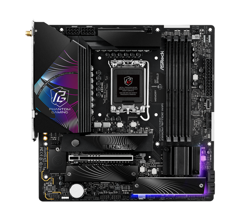 ASRock Z890M Riptide WiFi LGA 1851 Intel Z890 SATA 6Gb/s Micro ATX Motherboard