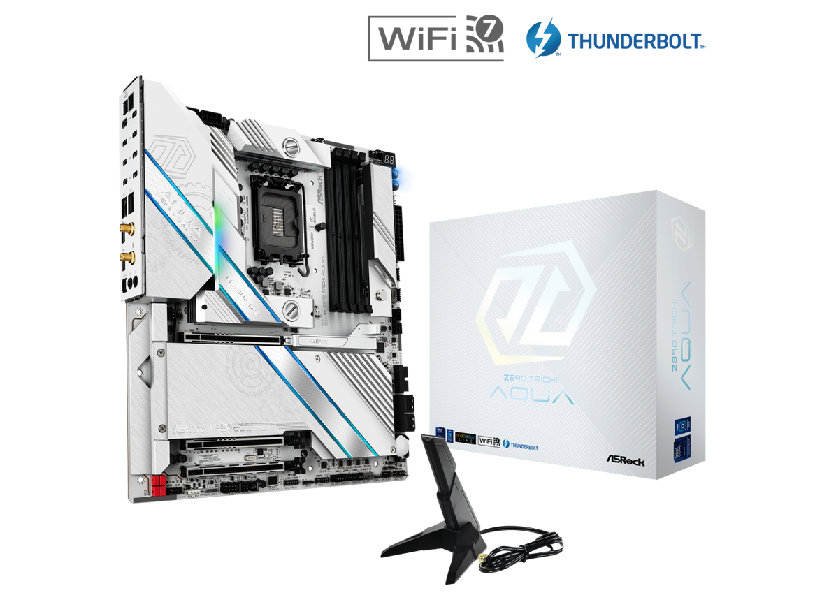 Z890 Taichi AQUA LGA 1851 Intel Z890 SATA 6G/s EATX Motherboard