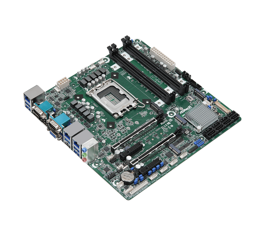 ASRock Industrial IMB-X1314 Intel® W680 Intel® VMD RAID 0/1/5/10  triple LAN TPM 2.0 LGA 1700 Micro ATX Motherboard