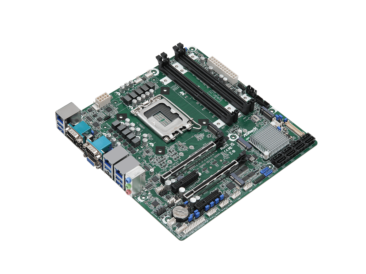 ASRock Industrial IMB-X1314 Intel® W680 Intel® VMD RAID 0/1/5/10  triple LAN TPM 2.0 LGA 1700 Micro ATX Motherboard