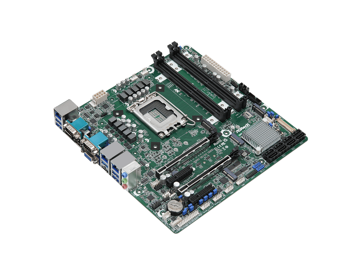 ASRock Industrial IMB-X1314 Intel® W680 Intel® VMD RAID 0/1/5/10  triple LAN TPM 2.0 LGA 1700 Micro ATX Motherboard
