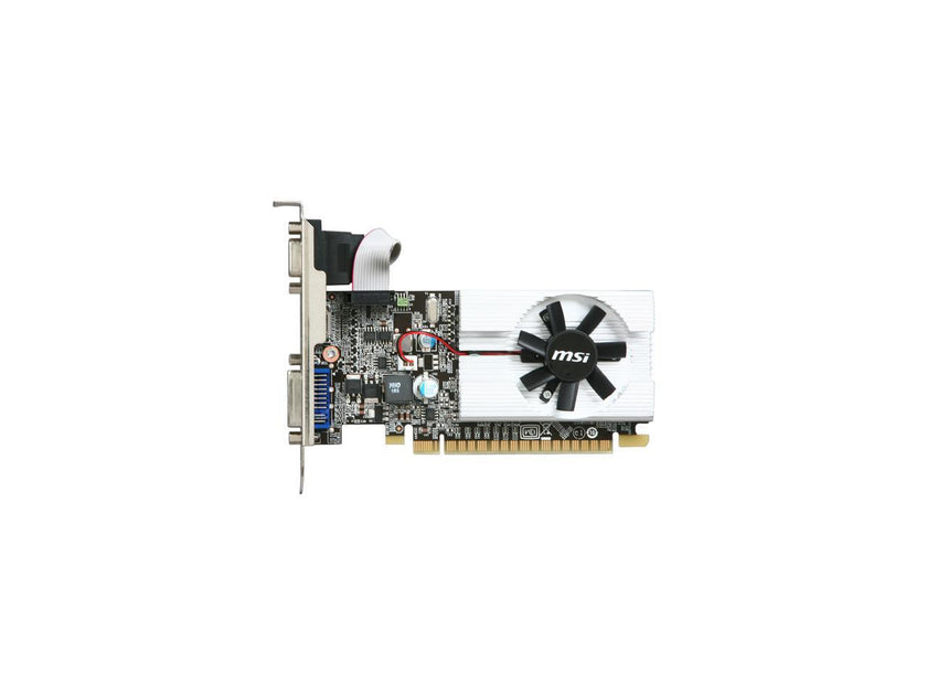 MSI GeForce 210 1GB DDR3 PCI Express 2.0 x16 Low Profile Ready Video Card N210-MD1G/D3