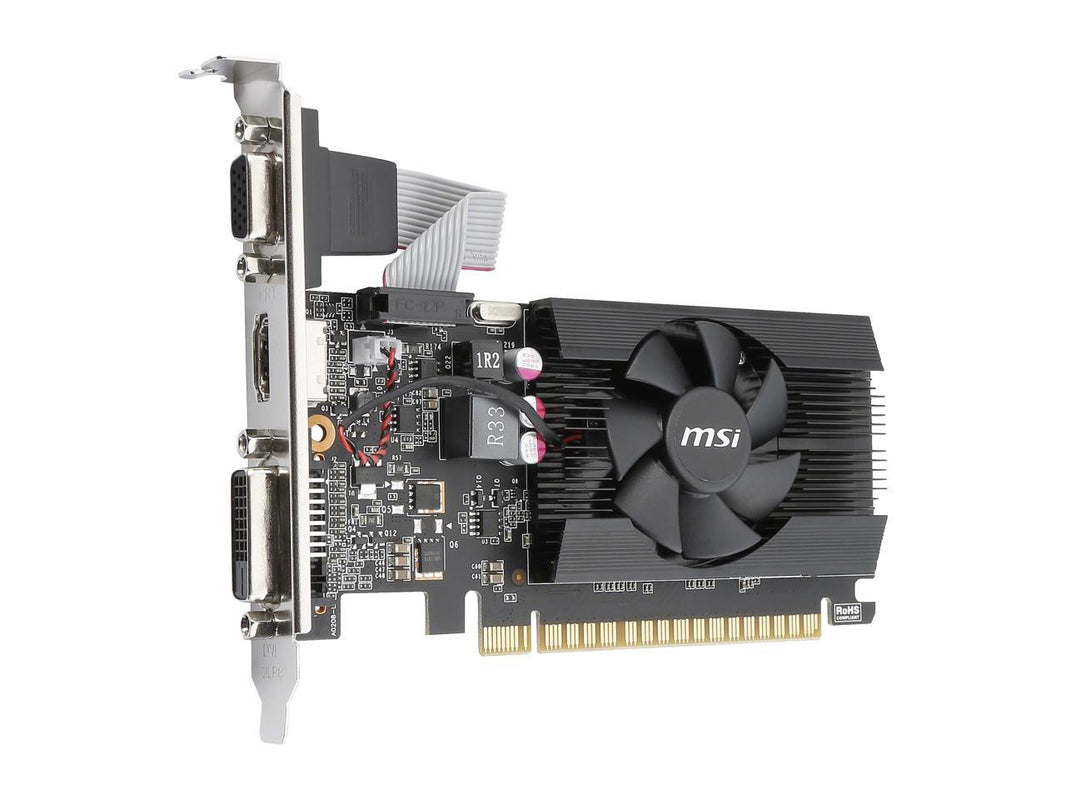 MSI GeForce GT 710 2GB DDR3 PCI Express 2.0 Low Profile Video Card GT 710 2GD3 LP