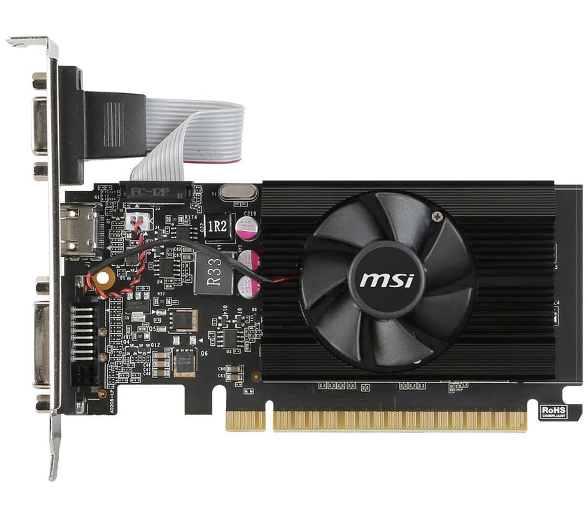 MSI GeForce GT 710 2GB DDR3 PCI Express 2.0 Low Profile Video Card GT 710 2GD3 LP