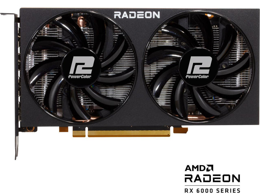 PowerColor Fighter Radeon RX 6600 8GB GDDR6 PCI Express 4.0 ATX Video Card AXRX 6600 8GBD6-3DH