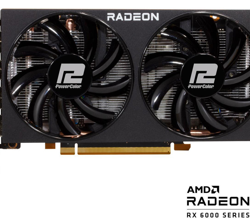 PowerColor Fighter Radeon RX 6600 8GB GDDR6 PCI Express 4.0 ATX Video Card AXRX 6600 8GBD6-3DH