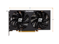 PowerColor Fighter Radeon RX 6600 8GB GDDR6 PCI Express 4.0 ATX Video Card AXRX 6600 8GBD6-3DH