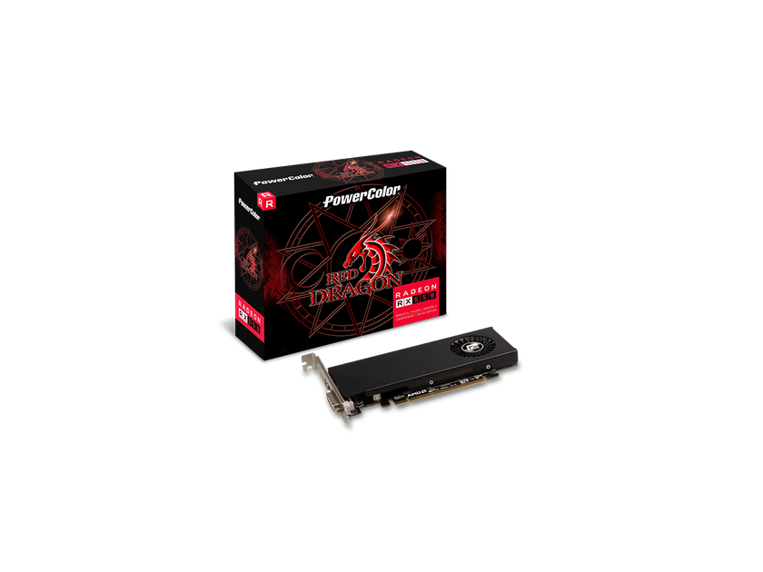 PowerColor Red Dragon Radeon RX 550 4GB GDDR5 PCI Express 3.0 x8 ATX Video Card AXRX 550 4GBD5-HLE