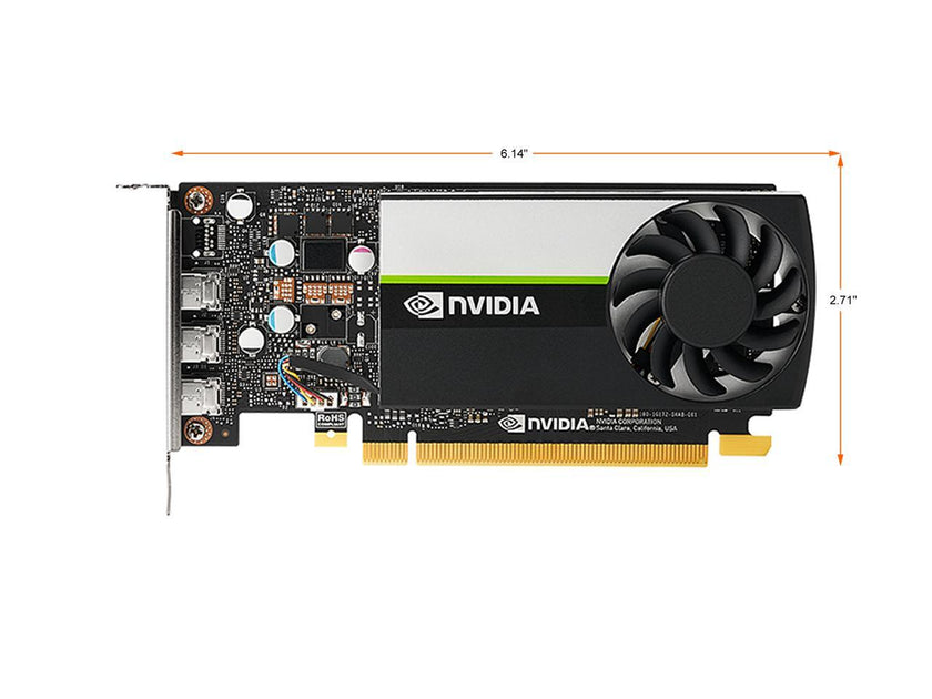 PNY T400 VCNT4004GB-PB 4GB 64-bit GDDR6 PCI Express 3.0 x16 Low Profile Workstation Video Card