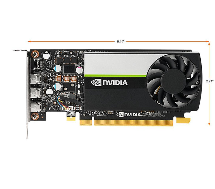 PNY T400 VCNT4004GB-PB 4GB 64-bit GDDR6 PCI Express 3.0 x16 Low Profile Workstation Video Card