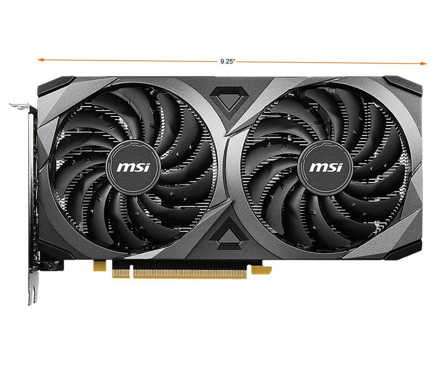 MSI Ventus GeForce RTX 3060 12GB GDDR6 PCI Express 4.0 Video Card RTX 3060 Ventus 2X 12G OC