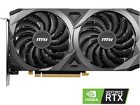 MSI Ventus GeForce RTX 3060 12GB GDDR6 PCI Express 4.0 Video Card RTX 3060 Ventus 2X 12G OC