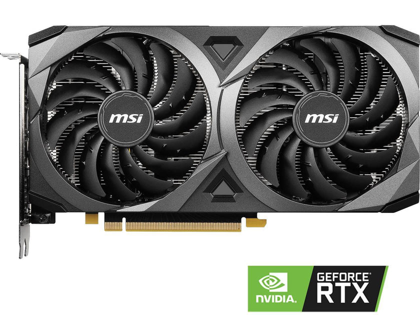 MSI Ventus GeForce RTX 3060 12GB GDDR6 PCI Express 4.0 Video Card RTX 3060 Ventus 2X 12G OC