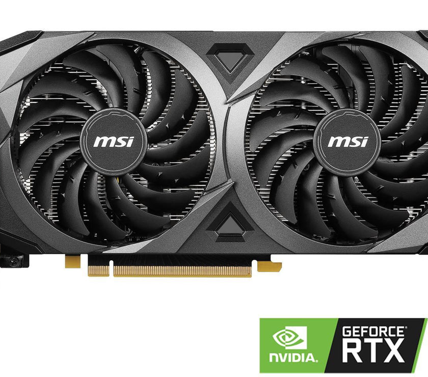 MSI Ventus GeForce RTX 3060 12GB GDDR6 PCI Express 4.0 Video Card RTX 3060 Ventus 2X 12G OC