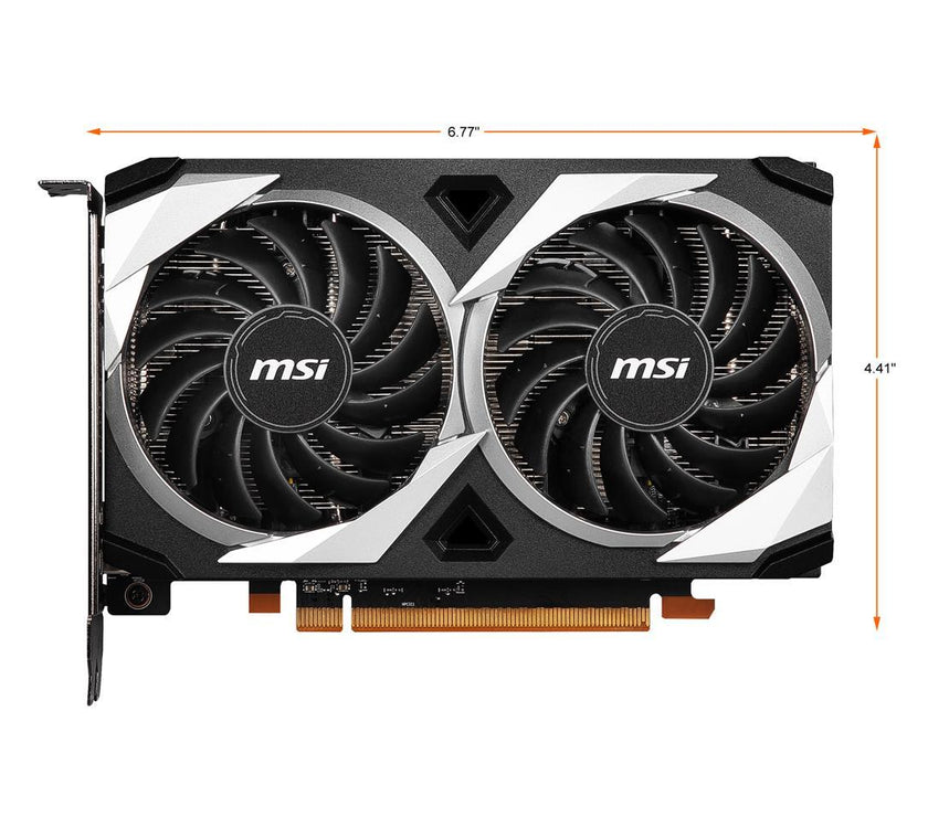 MSI Mech Radeon RX 6500 XT 4GB GDDR6 PCI Express 4.0 Video Card RX 6500 XT MECH 2X 4G OC