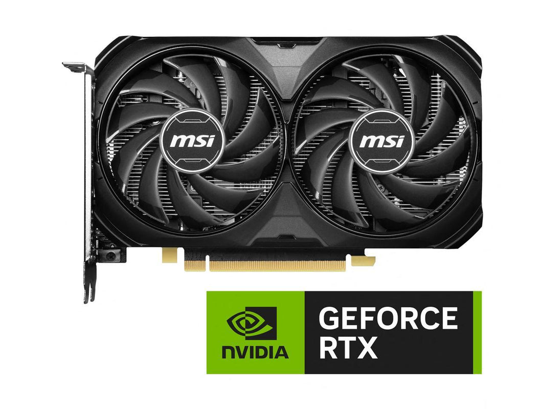 MSI Ventus GeForce RTX 4060 Ti 8GB GDDR6 PCI Express 4.0 x8 ATX Video Card RTX 4060 Ti VENTUS 2X BLACK 8G OC