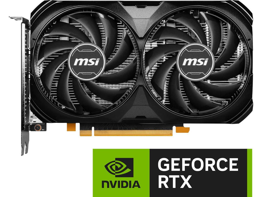 MSI Ventus GeForce RTX 4060 8GB GDDR6 PCI Express 4.0 x8 ATX Video Card RTX 4060 VENTUS 2X BLACK 8G OC