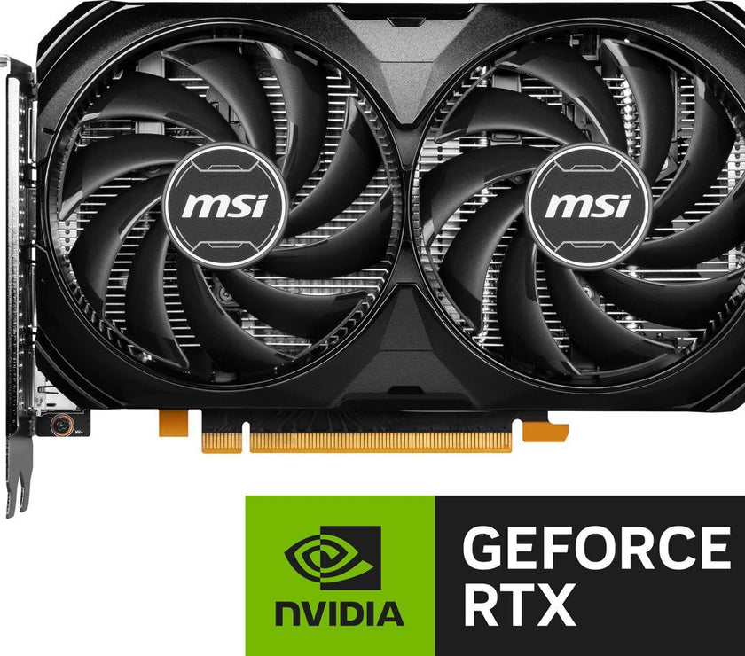 MSI Ventus GeForce RTX 4060 8GB GDDR6 PCI Express 4.0 x8 ATX Video Card RTX 4060 VENTUS 2X BLACK 8G OC