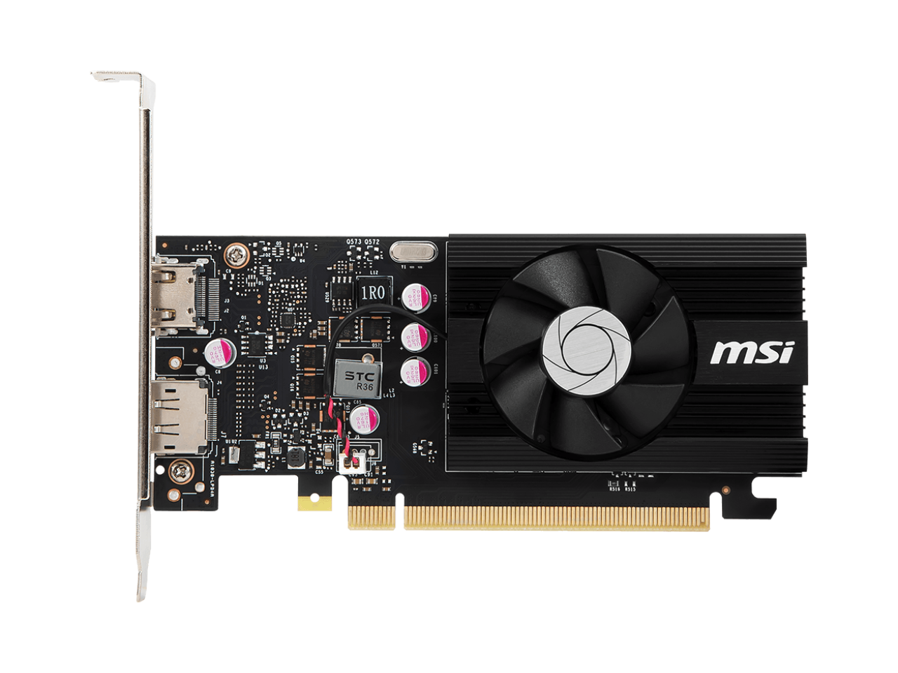 MSI GeForce GT 1030 4GB GDDR4 PCI Express 3.0 x16 (uses x4) ATX Video Card GT 1030 4GD4 LP OC