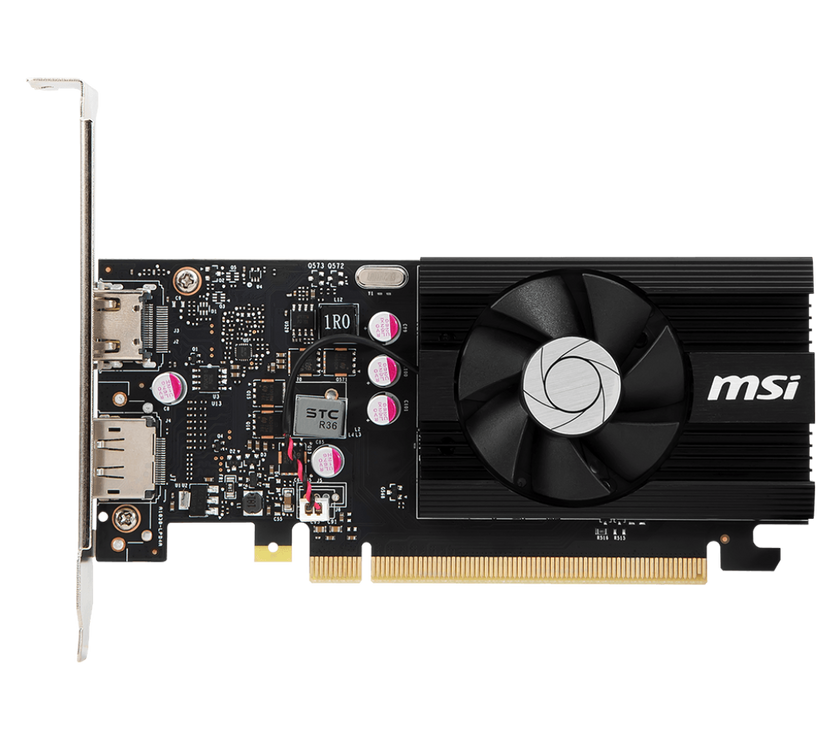 MSI GeForce GT 1030 4GB GDDR4 PCI Express 3.0 x16 (uses x4) ATX Video Card GT 1030 4GD4 LP OC