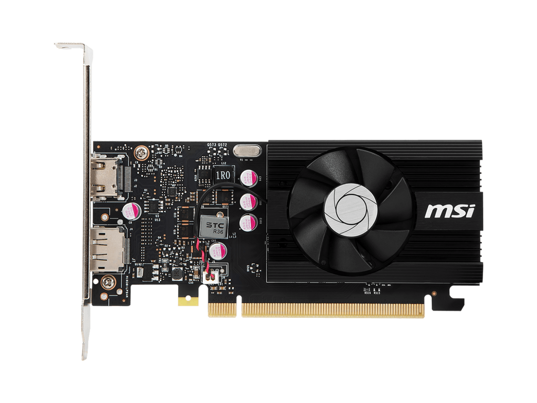 MSI GeForce GT 1030 4GB GDDR4 PCI Express 3.0 x16 (uses x4) ATX Video Card GT 1030 4GD4 LP OC