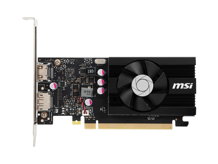 MSI GeForce GT 1030 4GB GDDR4 PCI Express 3.0 x16 (uses x4) ATX Video Card GT 1030 4GD4 LP OC