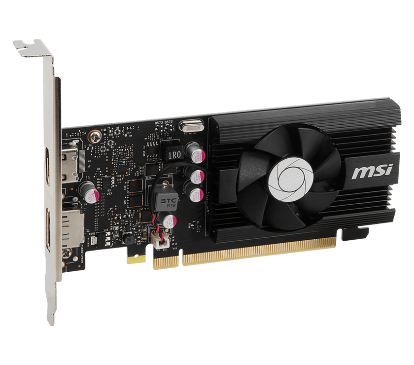 MSI GeForce GT 1030 4GB GDDR4 PCI Express 3.0 x16 (uses x4) ATX Video Card GT 1030 4GD4 LP OC