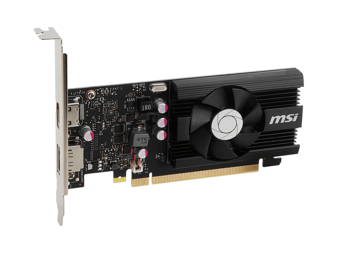MSI GeForce GT 1030 4GB GDDR4 PCI Express 3.0 x16 (uses x4) ATX Video Card GT 1030 4GD4 LP OC