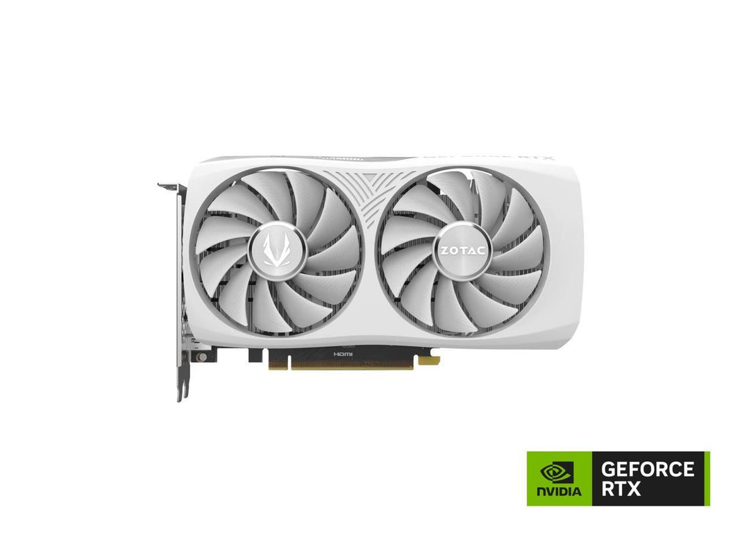 ZOTAC GAMING GeForce RTX 4060 8GB Twin Edge OC White Edition DLSS 3 8GB GDDR6 128-bit 17 Gbps PCIE 4.0 Compact Gaming Graphics Card, ZT-D40600Q-10M