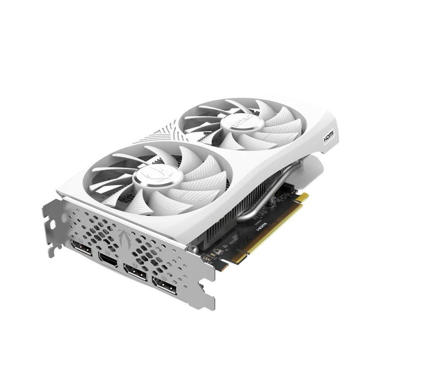 ZOTAC GAMING GeForce RTX 4060 8GB Twin Edge OC White Edition DLSS 3 8GB GDDR6 128-bit 17 Gbps PCIE 4.0 Compact Gaming Graphics Card, ZT-D40600Q-10M