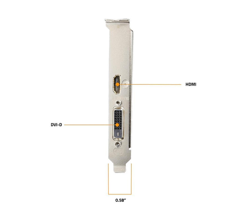 GIGABYTE GeForce GT 1030 Low Profile D4 2G DirectX 12 GV-N1030D4-2GL Video Card