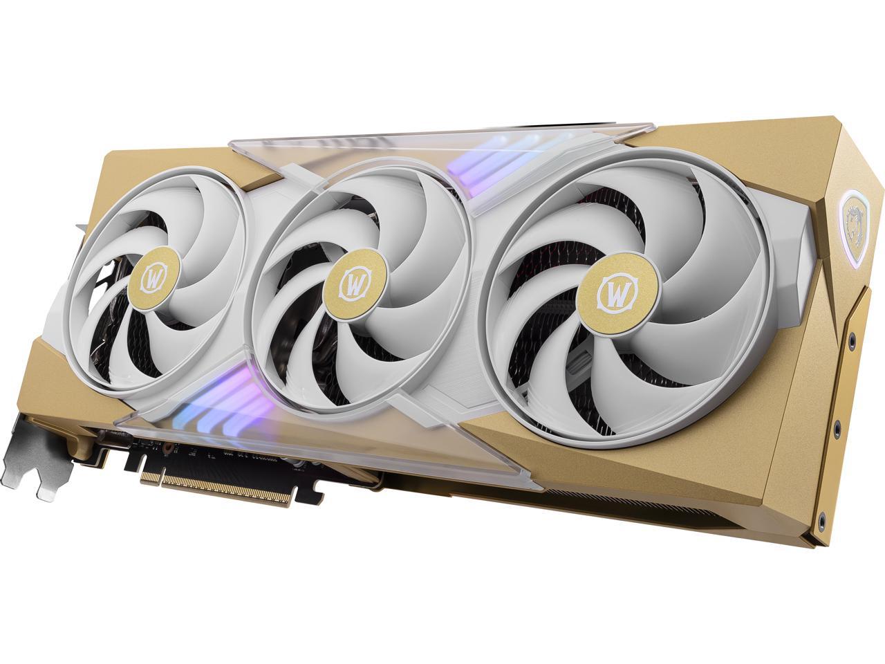 MSI World of Warcraft GeForce RTX 5070 12GB GDDR7 PCI Express 5.0 ATX Graphics RTX 5070 12G World of Warcraft MIDNIGHT LIGHT EDITION OC