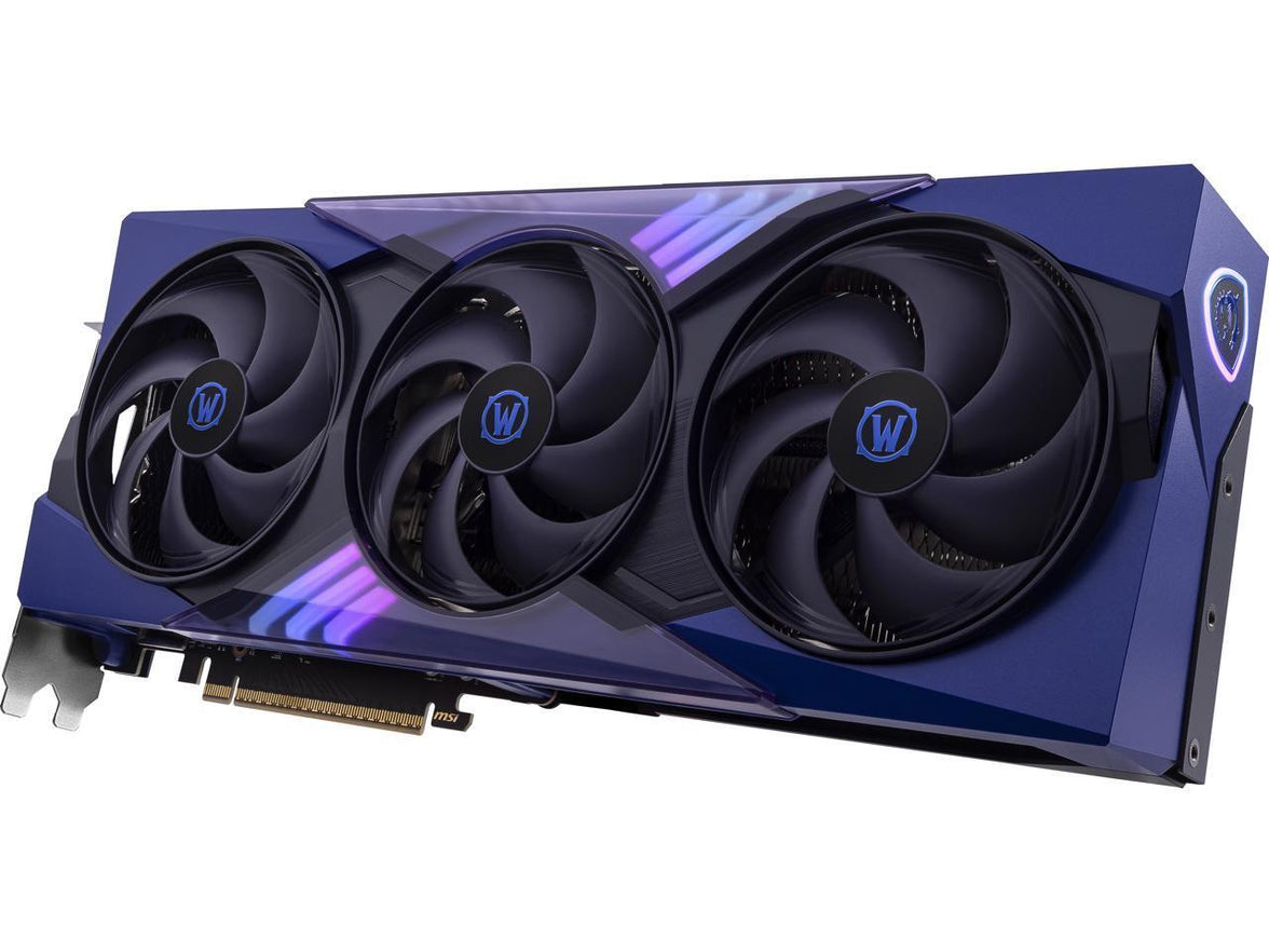 MSI World of Warcraft GeForce RTX 5070 12GB GDDR7 PCI Express 5.0 ATX Graphics RTX 5070 12G World of Warcraft MIDNIGHT VOID EDITION OC