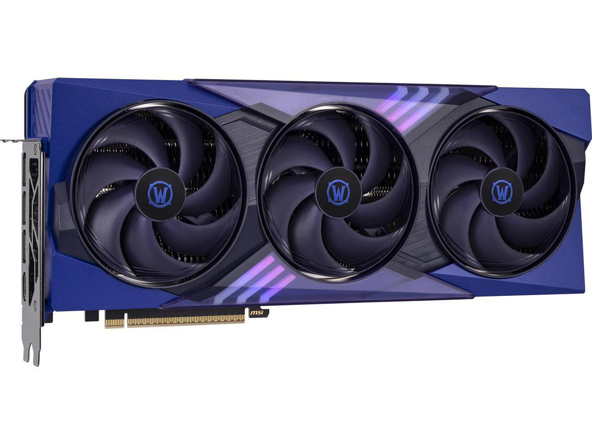 MSI World of Warcraft GeForce RTX 5070 12GB GDDR7 PCI Express 5.0 ATX Graphics RTX 5070 12G World of Warcraft MIDNIGHT VOID EDITION OC