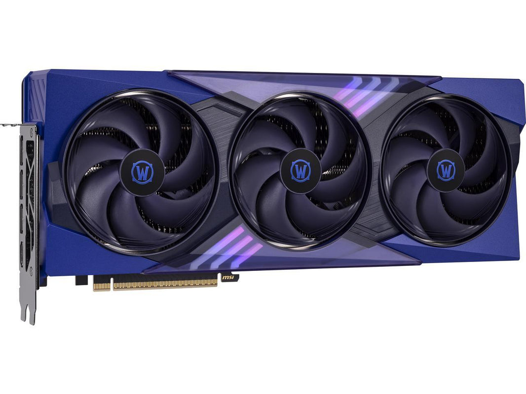 MSI World of Warcraft GeForce RTX 5070 12GB GDDR7 PCI Express 5.0 ATX Graphics RTX 5070 12G World of Warcraft MIDNIGHT VOID EDITION OC