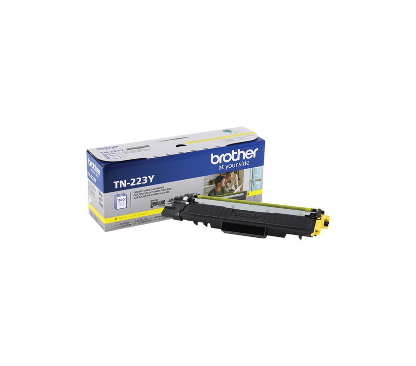 Brother International - TN223Y - Brother Genuine TN-223Y Standard Yield Yellow Toner Cartridge - Laser - Standard Yield