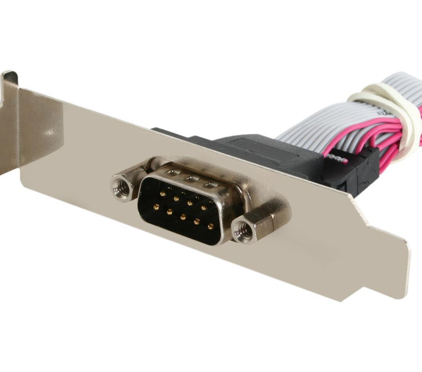 StarTech.com 9-pin Serial to 10-pin Header Slot Plate with Low Profile Bracket Model PLATE9MLP