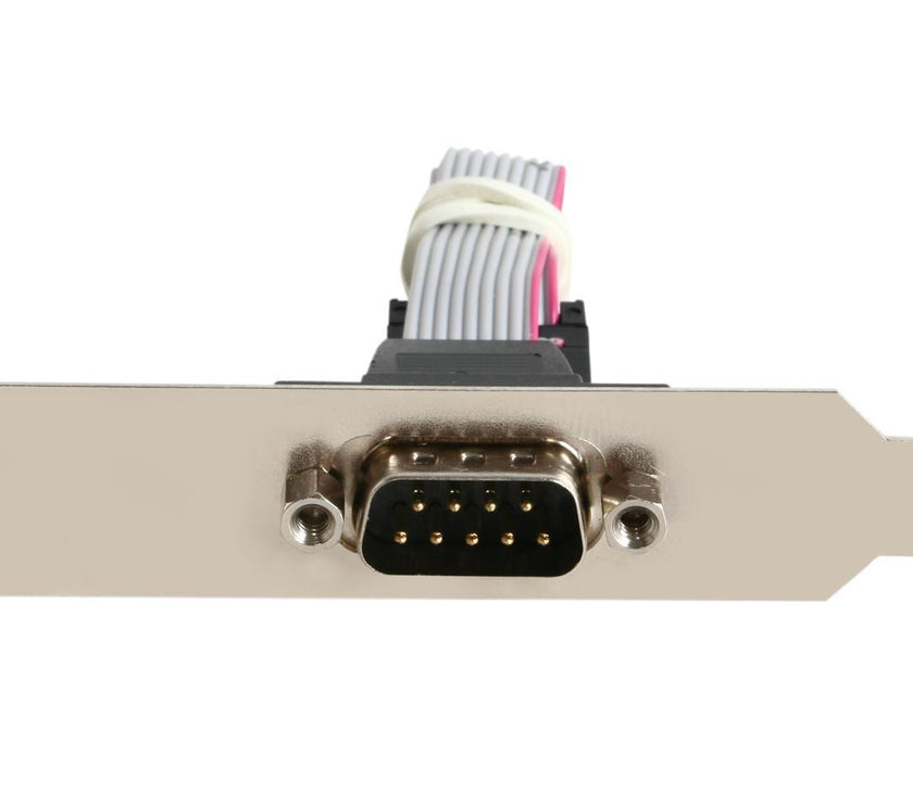 StarTech.com 9-pin Serial to 10-pin Header Slot Plate with Low Profile Bracket Model PLATE9MLP